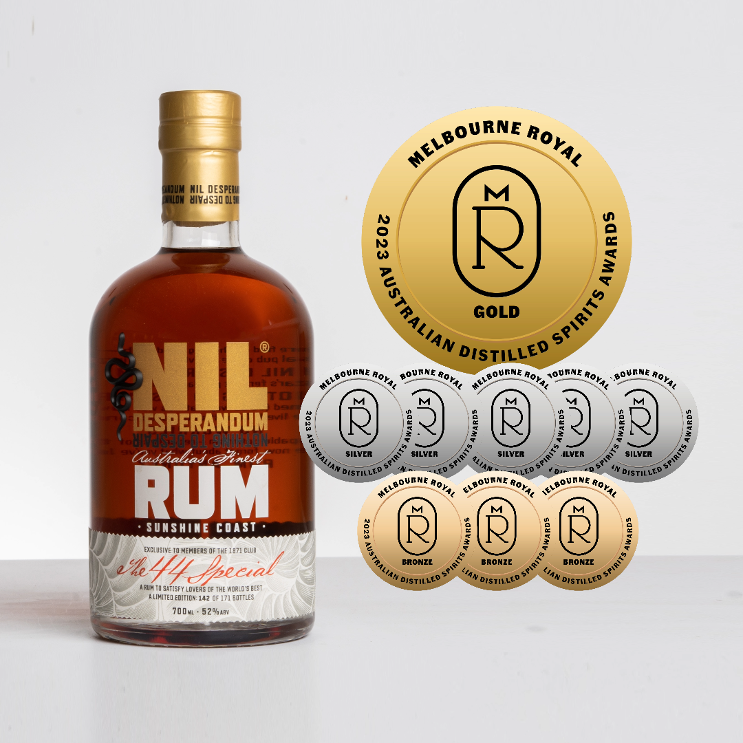 Nil Desperandum Rum awards received in 2023.